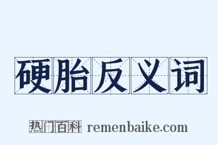 硬胎反义词是什么意思的图片